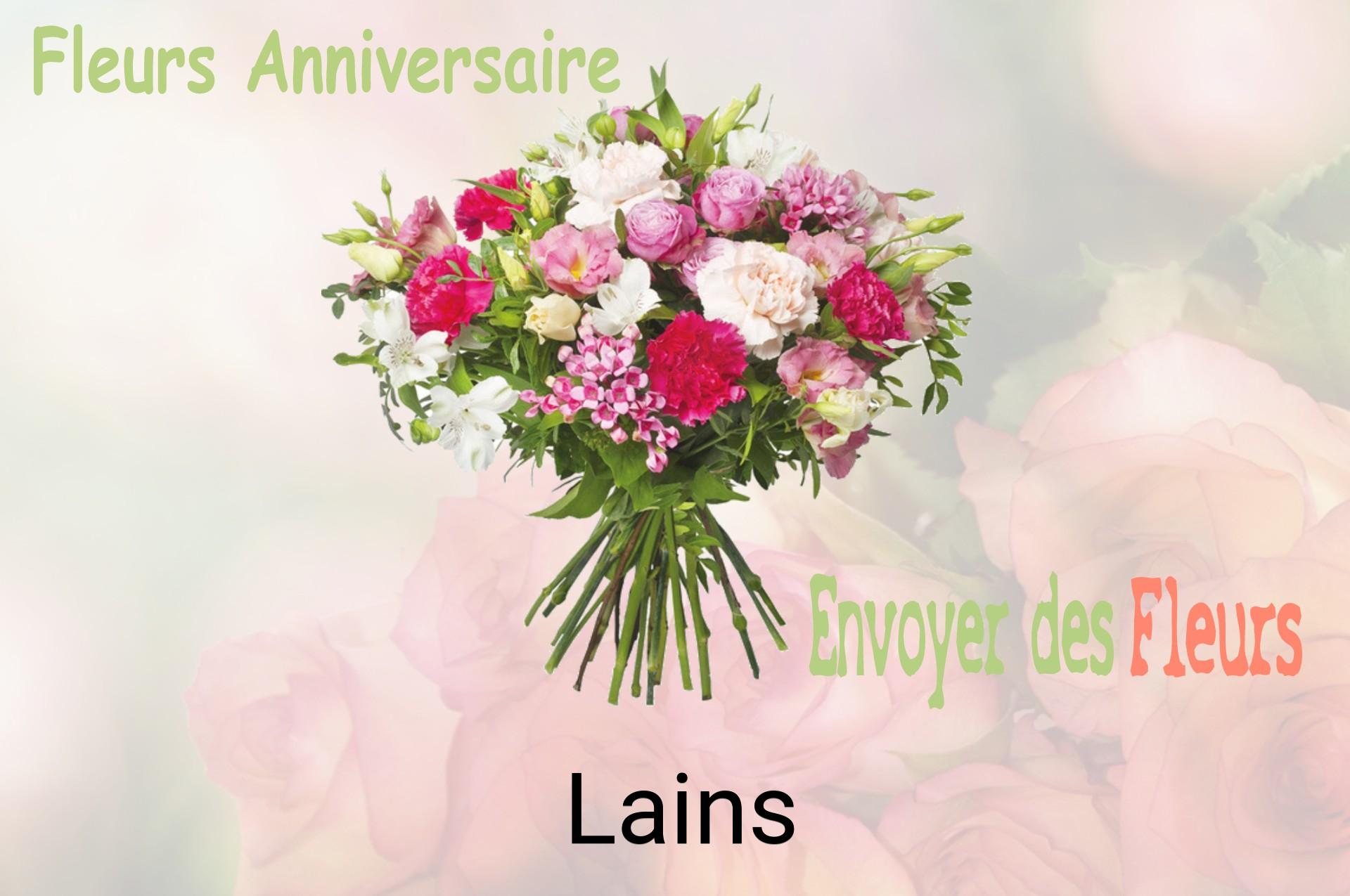 Bouquet de fleurs d’anniversaire livré à Lains